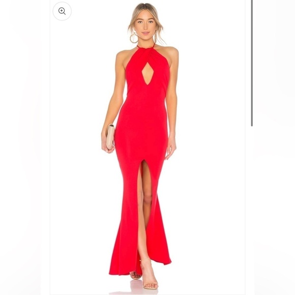 Lovers + Friends Rosa Gown in Red Rose Large - Picture 2 of 2